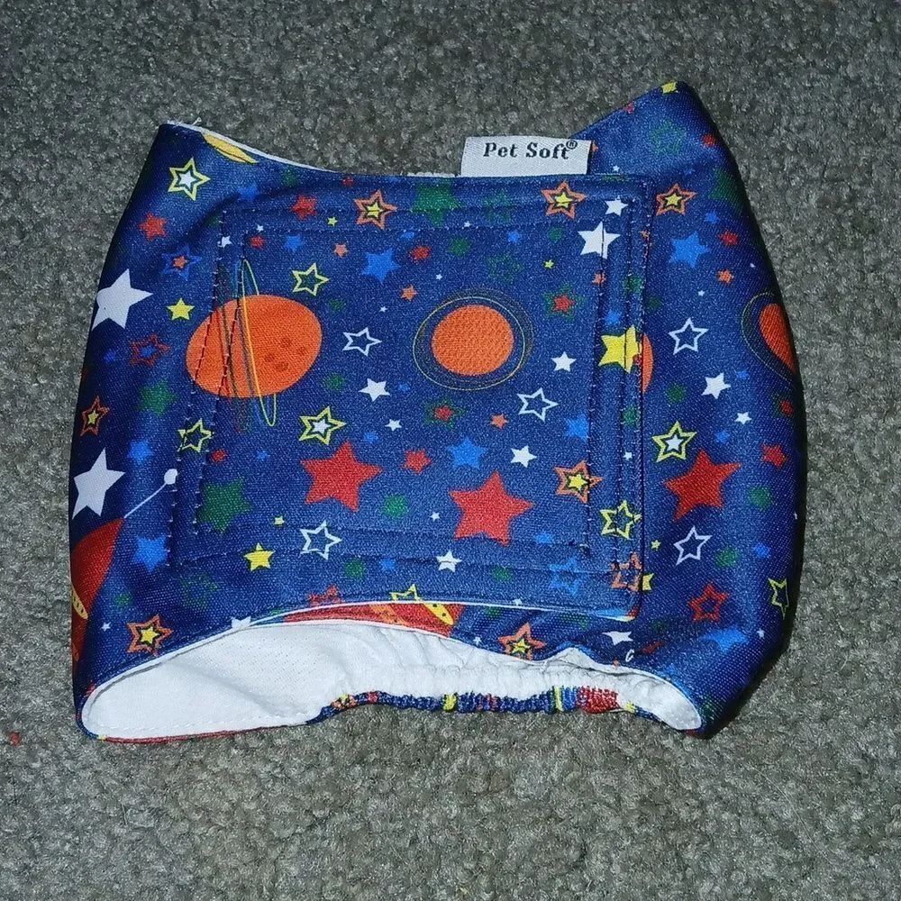 Pet Soft Dog Belly Band Reusable Dog Diaper- Belly Wrap Sz M NWOT